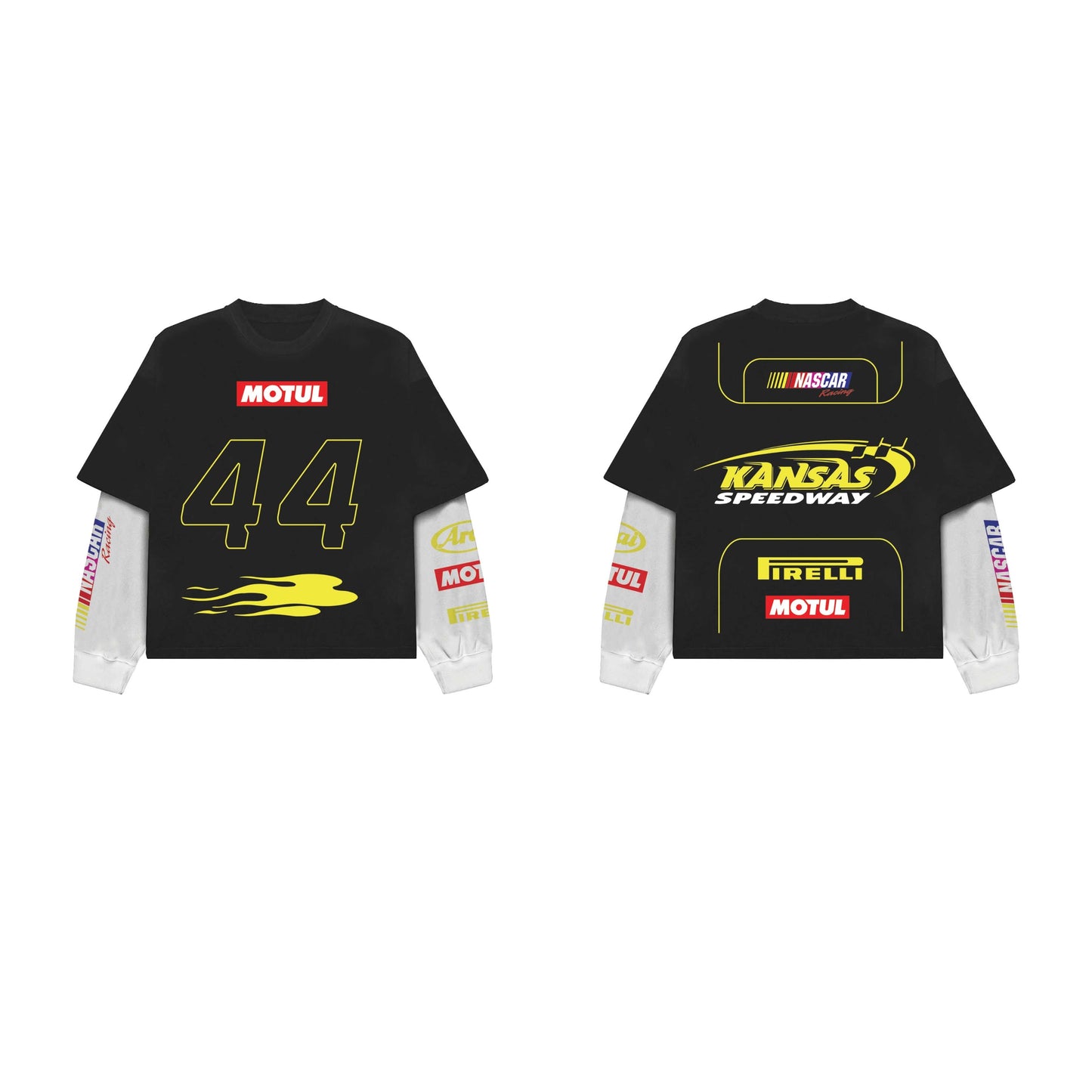 Nascar B&W LS Oversized Tee
