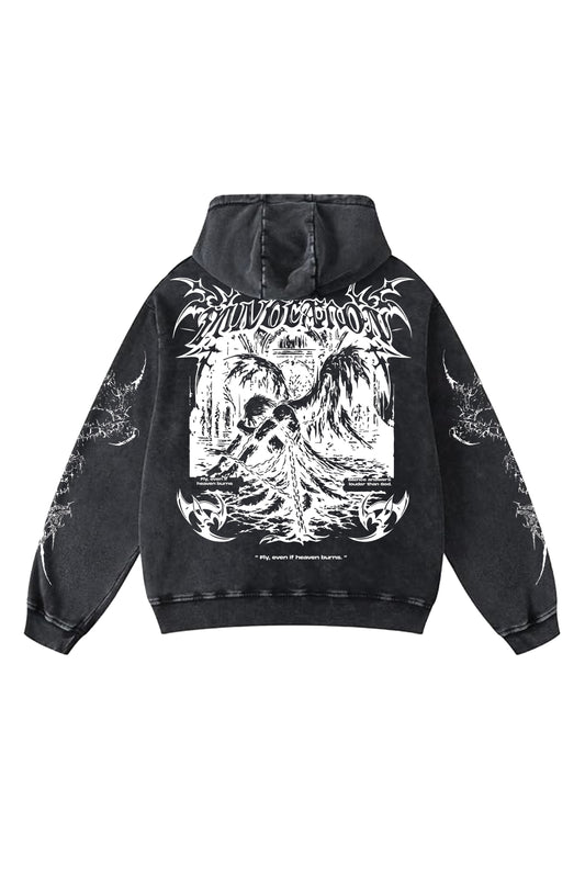 Graven Wings Designed Oversized Hoodie