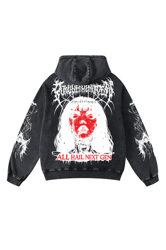 Sacred Sin Designed Oversized Hoodie